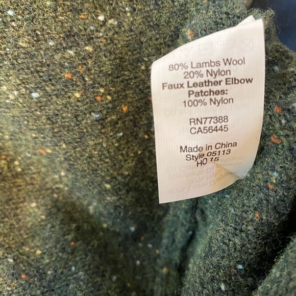 J Crew Crewneck Sweater Mens Large Green Pullover - Picture 11 of 11